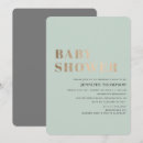 Search for green gold baby shower invitations Trendy