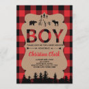 Search for lumberjack baby boy shower invitations Flannel