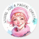Search for retro snowflakes stickers Pink
