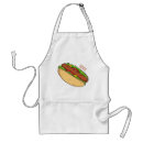 Search for hot dog with mustard aprons Relish