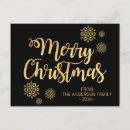 Search for black and gold snowflakes cards Glitter