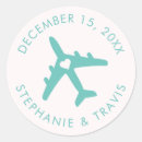 Search for airplane wedding stickers Travel