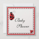 Search for ladybug pattern invitations Black