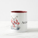 Search for cute polar bear mugs Red