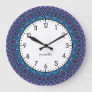 Search for peacock mandala clocks Purple