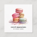 Search for macaron business cards Pastry chef