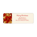 Search for poinsettias return address labels Red