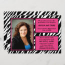 Search for pink black graduation invitations Girl