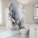 Search for rose gold on black shower curtains White