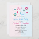 Search for donut gender reveal invitations Blue