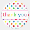 Search for rainbow art party stickers Thank you