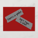 Search for silence postcards Duct tape