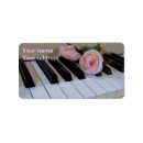 Search for music return address labels Floral