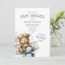 Search for vintage plane invitations Teddy bear