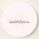Search for blush pink coasters Typography