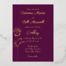 Search for plum and gold wedding invitations Luxury