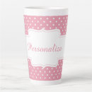 Search for pink polka dots mugs Pink and white