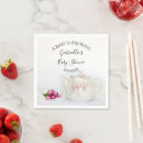 Search for teapot napkins A baby is brewing