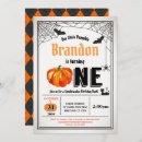 Search for 1st birthday halloween invitations Rustic