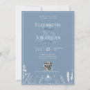 Search for blue floral border wedding invitations Classic