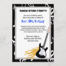 Search for rocker birthday invitations Star