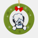 Search for old english sheepdog christmas tree decorations Cute