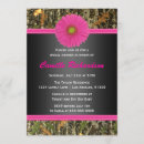 Search for camo bridal shower invitations Pink