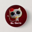 Search for cute sugar skull badges Cat