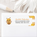 Search for honeycomb return address labels Bee baby shower