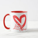 Search for love always mugs Heart