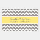 Search for chevron baby shower stickers Thank you