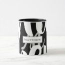 Search for glamorous mugs Black and white