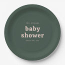 Search for gender neutral baby shower plates Green