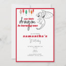 Search for red dragon birthday invitations Cute