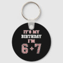 Search for 6 7 key rings Birthday