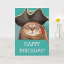 Search for funny pirate birthday cards Cute