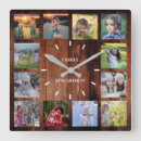 Search for rustic clocks Photo collage