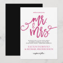 Search for pink and black wedding invitations Typography