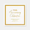 Search for 50th anniversary napkins Elegant