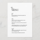 Search for black and white wedding menus Clean