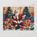 Search for vintage boxing illustration postcards Christmas tree