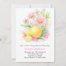 Search for lemon baby girl shower invitations Pink