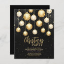 Search for retro seasonal invitations Black and gold