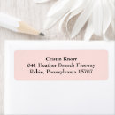 Search for plain pink return address labels Simple