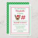 Search for reindeer birthday invitations Winter