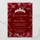 Search for quinceanera red silver Tiara