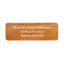 Search for wood plank return address labels Rustic