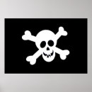 Search for black and white skull posters Jolly roger
