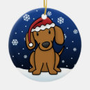 Search for dachshund cartoon christmas tree decorations Dogs