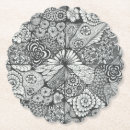 Search for doodle art coasters Black and white